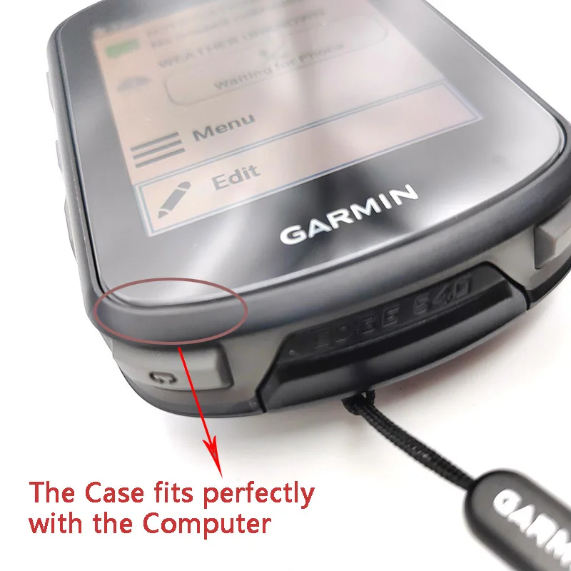 Silicone Rubber Bike Computer Protective Case with Screen Protector