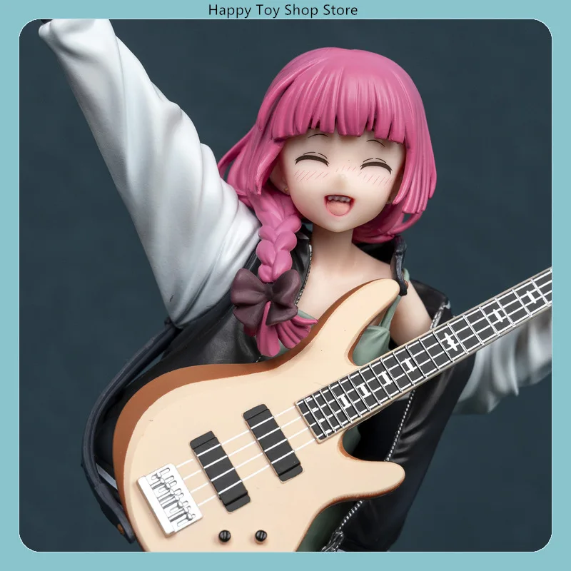 Bocchi the Rock Hiroi Kikuri Anime Figure with Bass Guitar - Collector's Edition Desktop Decoration