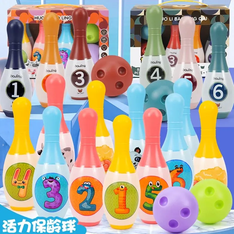 Children's Vitality Sports Bowling Leisure Indoor Sports Games Digital Bowling Kindergarten Children's Interactive Toys