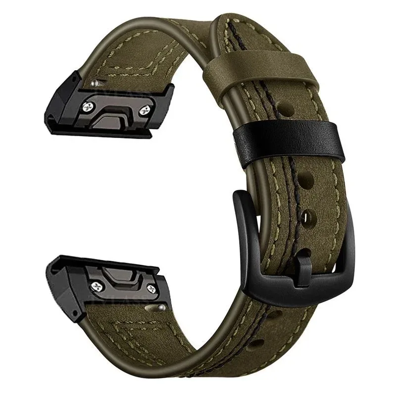 Premium Leather Quick Release Watch Strap, 26mm/22mm