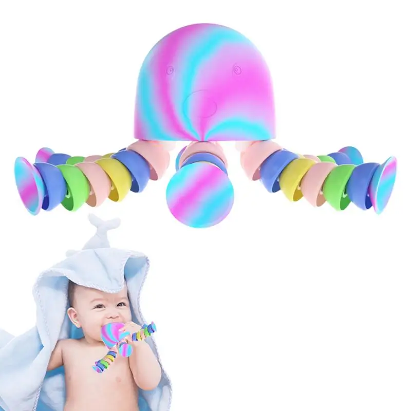 

Lighting Octopus Vent Ball Squeeze Toys Bubble Octopus Ball Pull And Stretch Stress Relief Toy Gifts For Kids Adults
