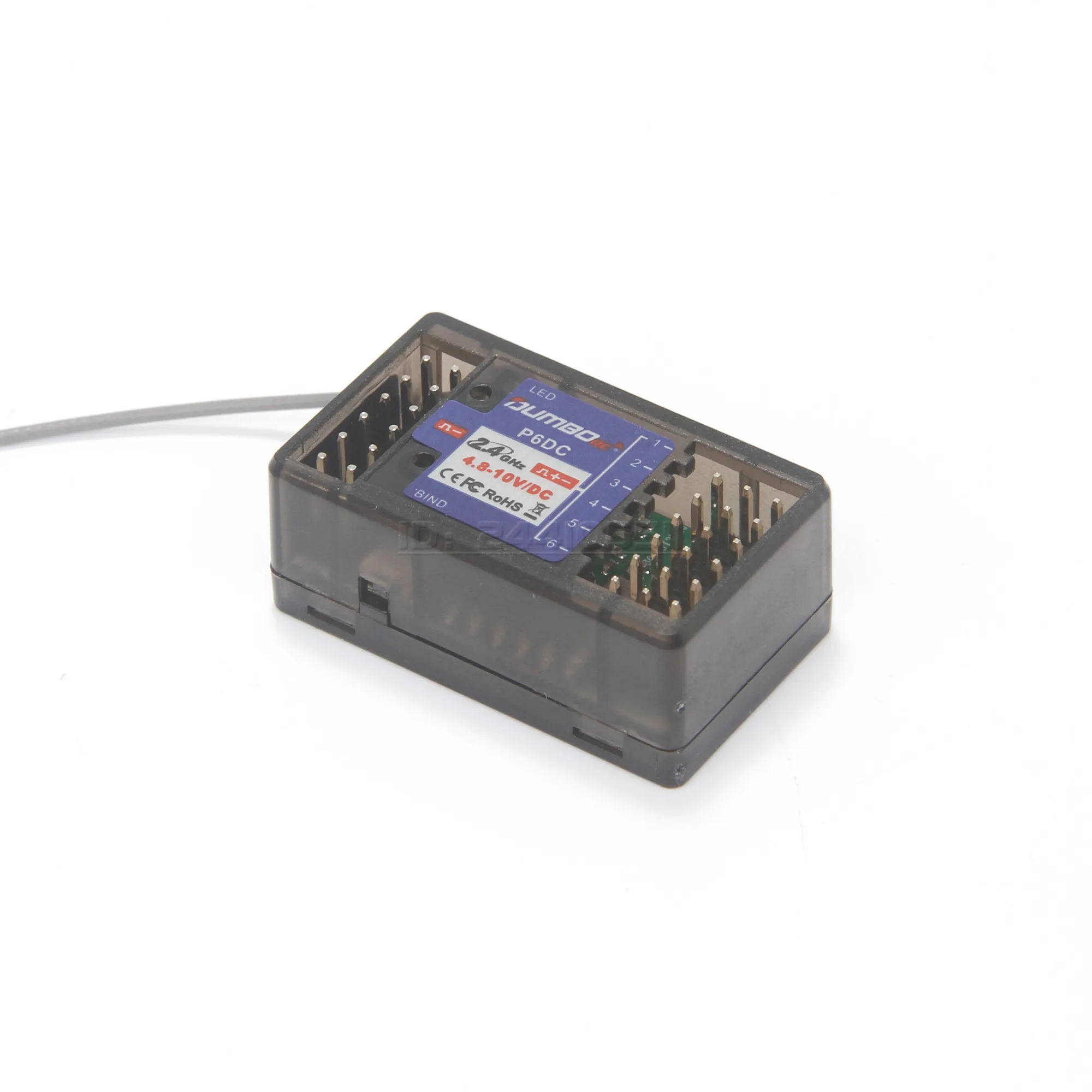 DUMBORC P6FG Mini P6F P6DC P6DCG 2,4G 6CH Empfänger Gyro für X6 X4 DDF-350 Sender Fernbedienung RC Auto boot LED Licht – Detail 21