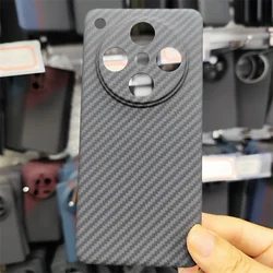 Ultra-Thin Carbon Fiber Aramid Protective Phone Case - Lightweight and Anti-Drop for OPPO Find X8 (1500D Fine Hole)