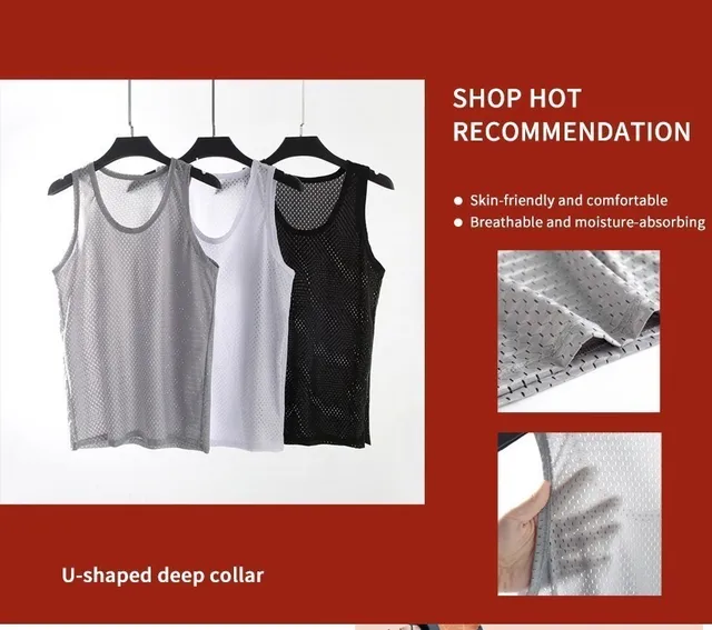 Canottiere Uomo 3 Pezzi - Senza Maniche Per Palestra, Corsa E Allenamento