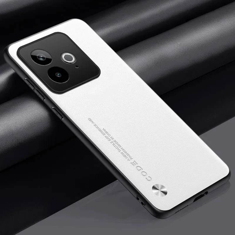 Sleek Matte Silicone Leather Phone Case - Soft Bumper Cover