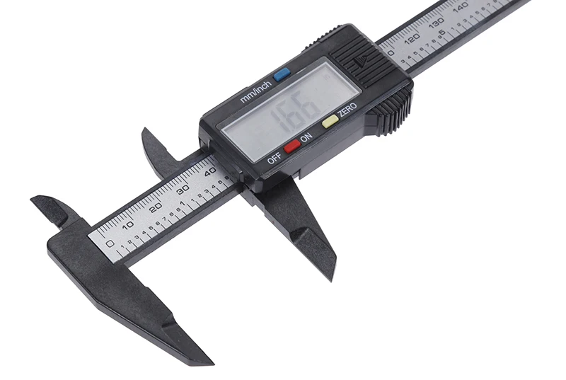 caliper types 150mm 100mm Electronic Digital Caliper Carbon Fiber Dial Vernier Caliper Gauge Micrometer Digital Ruler Measuring Tool inch micrometer