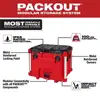 Heavy Duty Milwaukee Packout XL Tool Box w/ Organizer Tray 15.5" x 21.8" x 16.9" IP65 Seal Metal Corners & Locking Point 3