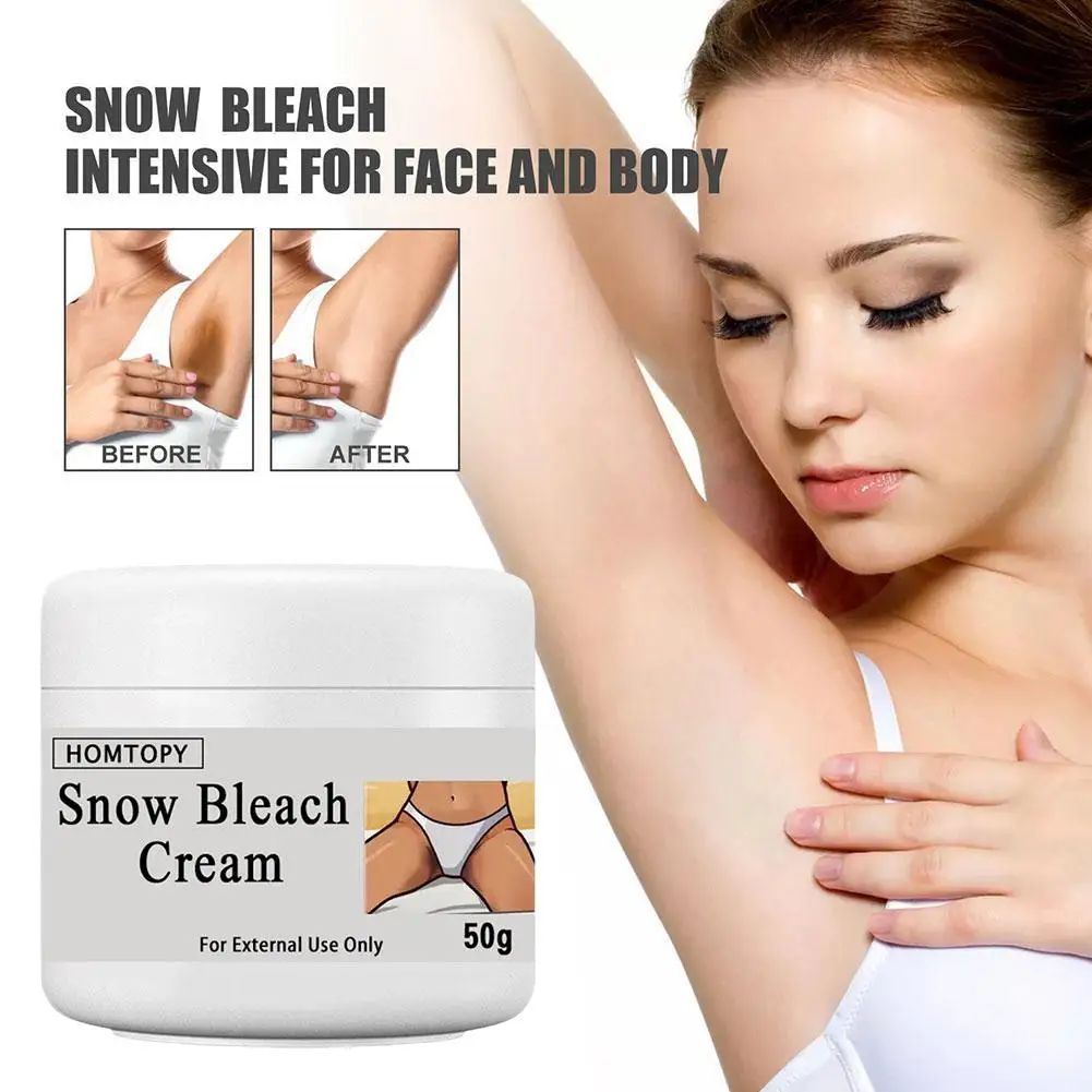 

50g Strong Whitening Bikini Area Cream Undream Woman Removal Black Private Cream,Face Snow Cream And Parts Body Bleach I1D2