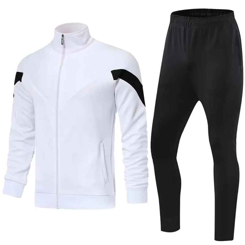 New Men Soccer Jerseys Set Survetement Football kit Soccer Tracksuit winter Sports Suits Football Uniforms Jersey S-4XL