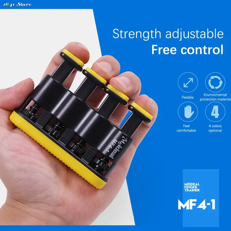 Hand Grip Finger Trainer Strengthener Adjustable Power Training Home Fitness Equipment Piano Guitar Finger Exerciser Trainers 1x hand strengthener finger trainer finger strength trainer hand grip trainers hand grip exerciser hand exerciser hand trainer