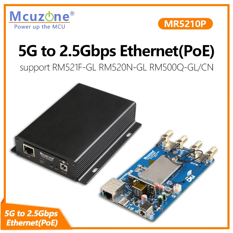 (model:MR5210P)5G to 2.5Gbps Ethernet(PoE) board M.2-B key to usb3.0 PCIE For RTL8125 support RM520N RM521F RM500Q PoE power