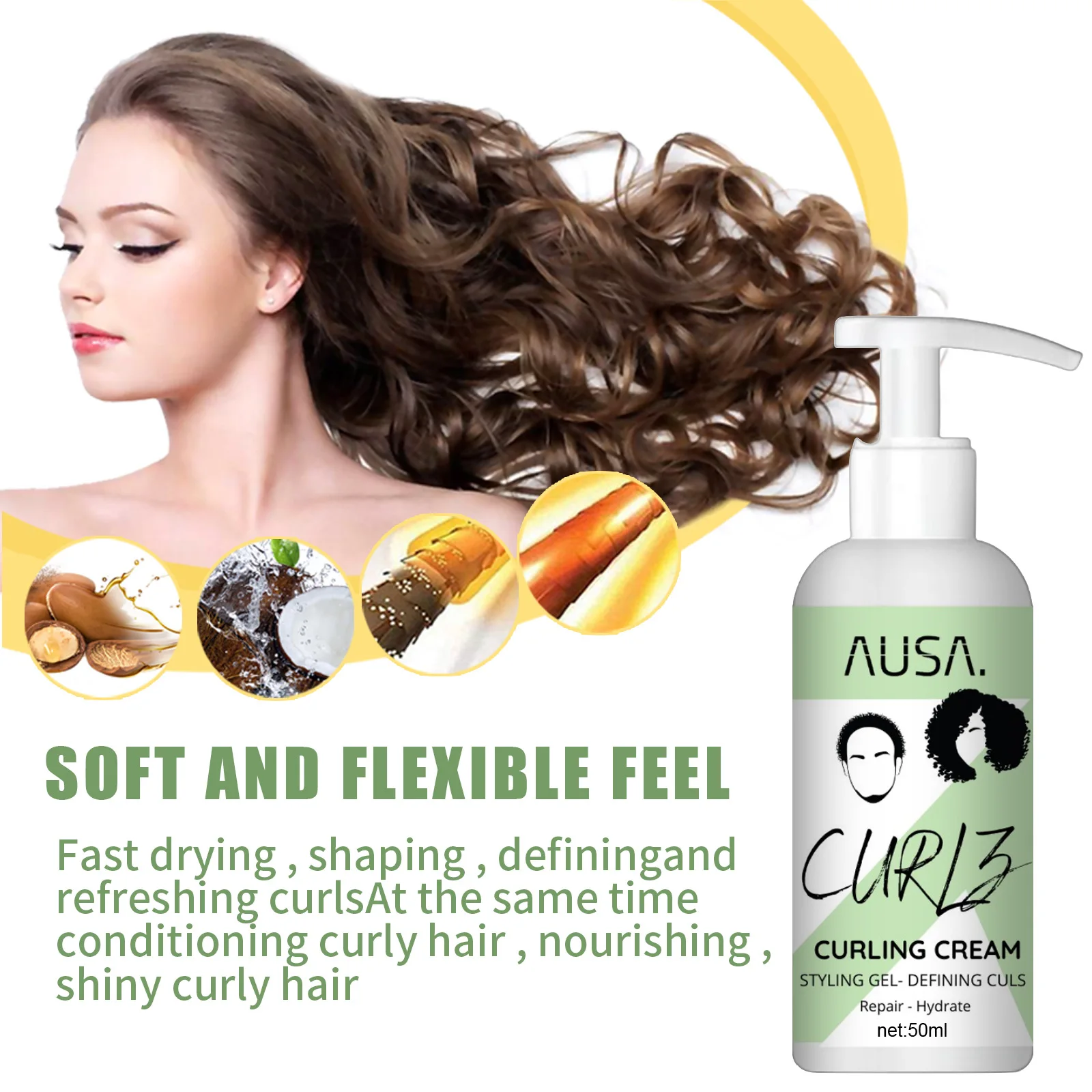 Light Curl Defining Elastin Lightweight Curl Defining Cream Moisturizing Curly Hair Elastin Intense Cream To Define All