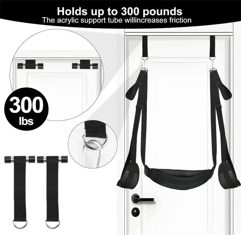 Sex Swing with Soft Seat & Leg Pad Indoor Erotic Hanging Door Sexy Swing for Couples Sex Toys Furniture BDSM Bondage Restra sex toys,sex swings