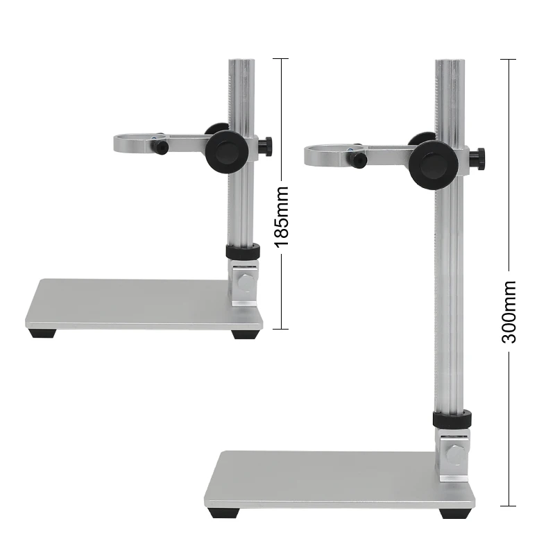 Metal Holder for Microscope Universal Adjustable Stand Bracket with LED Light Aluminium Alloy Raising Lowering Stage microscope arm stand video microscope stand
