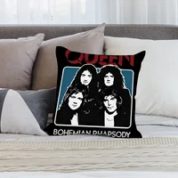Rock Queen BandS Pillow Case Short Plush Sofa Decorative Gift Home Double-sided Printing Cushion - Image 2
