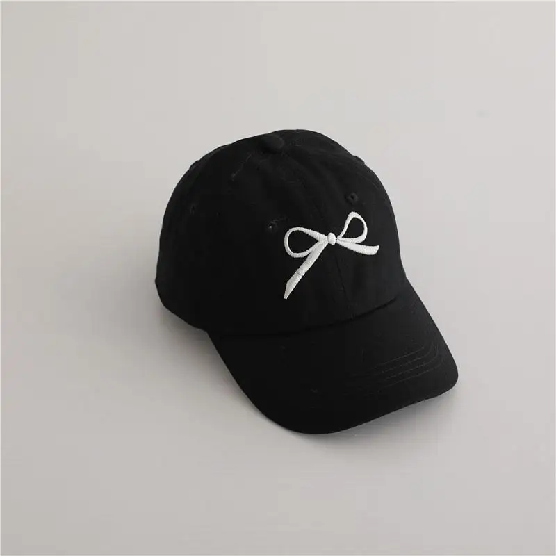 أزياء الأطفال التطريز القوس قبعات البيسبول الاطفال...