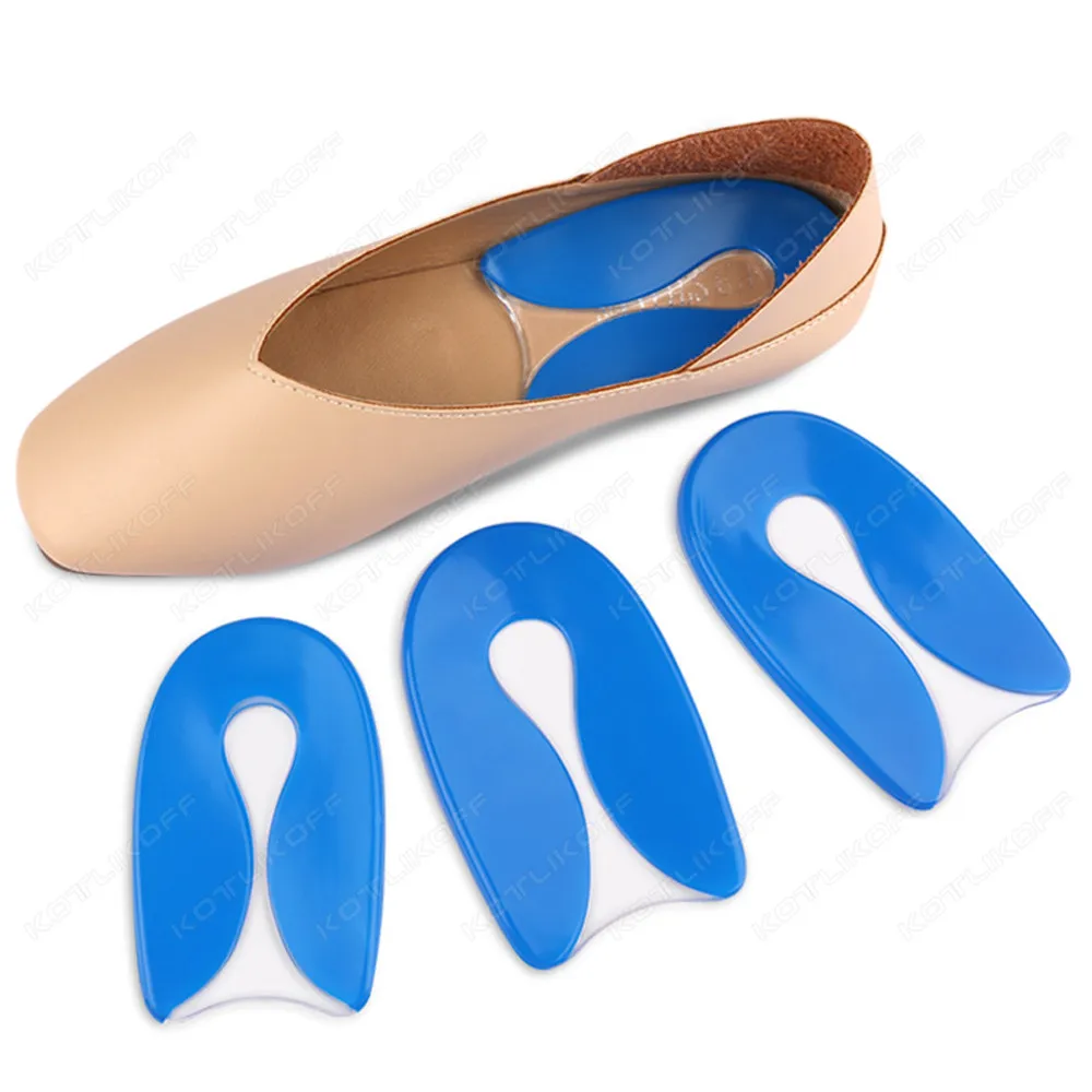 KOTLIKOFF Silicone Gel Heel Insole Foot Pain Relief Gel U-Shape Plantar Fasciitis Heel Protector Heel Spur Cushion Self-Adhesive images - 6