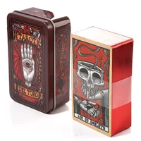 Del Toro Tarot in Tin Metal Box 78 Cards Gilded Edge Guidebook Light Seer's Tarot Deck Stocking Blooming Cat 1
