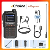 Baofeng Official Store UV-18 Pro Walkie Talkie 5W Wireless Copy Frequency 999CH NOAA Long Range Type-C Ham Two Way Radio NO GPS 1