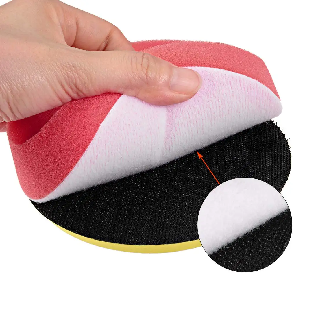 5pcs 3/4/5/6/7 Inches Car Round Flat Polishing Wheel Foam Sanding Pad Disc Sponge Grinding Pads