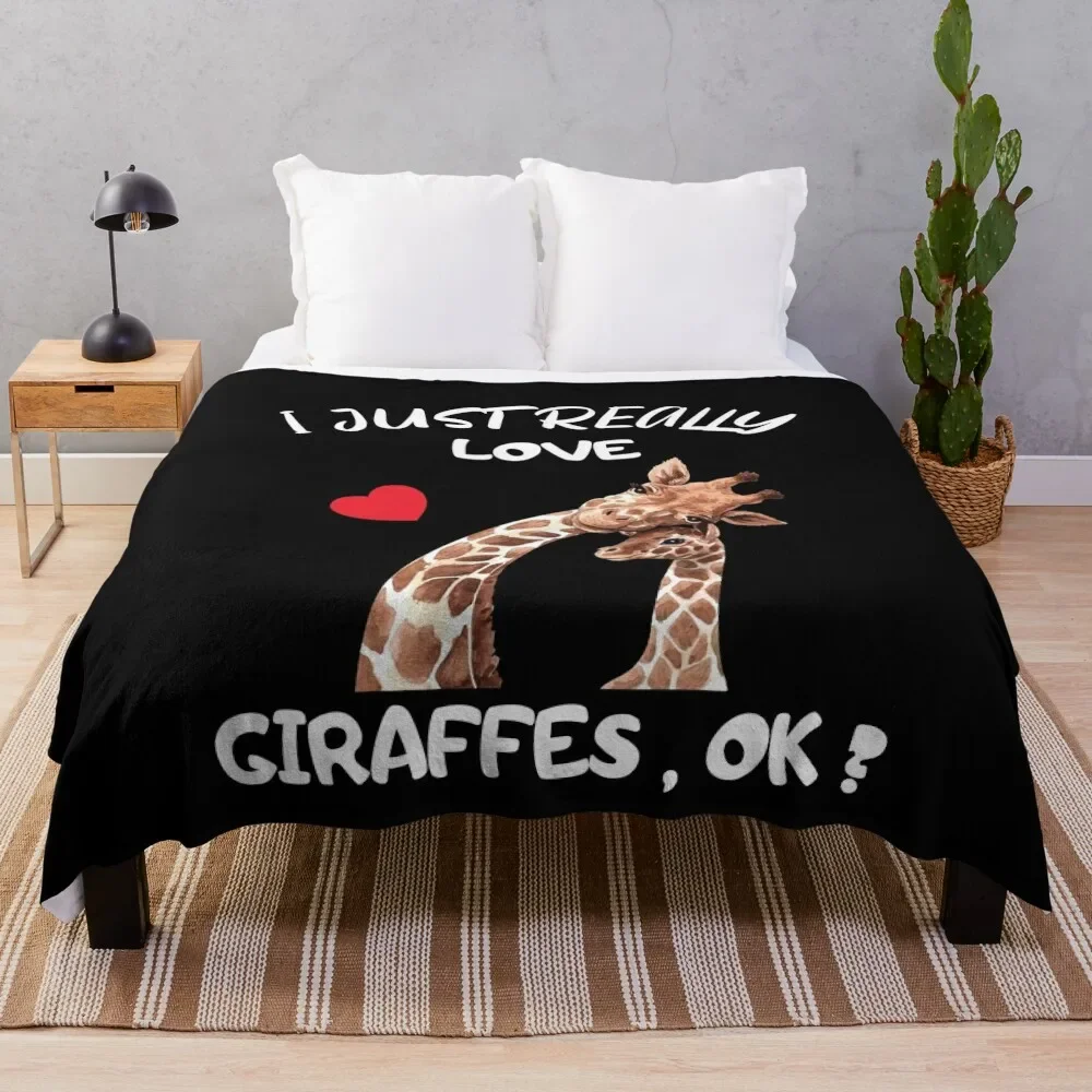 

I just really love giraffes Throw Blanket For Sofa Thin warm winter Custom Sofa Blankets
