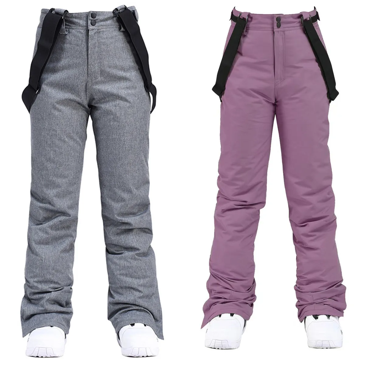 Candy Color Ski Pants Men Women Winter Outdoor Windproof Waterproof Warm Thick Snowboard Sonw Sports Trousers Unisex