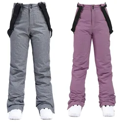 Candy Color Ski Pants Men Women Winter Outdoor Windproof Waterproof Warm Thick Snowboard Sonw Sports Trousers Unisex