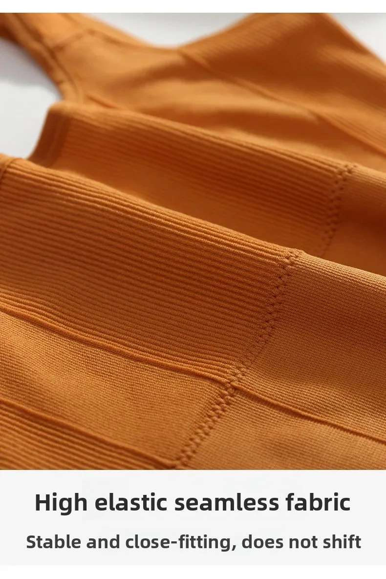 Breathable Sports Bra Anti-Sweat Fitness Top Women Seamless Yoga Bra Shockproof Crop Top Push Up Sport Bra Gym Workout Top