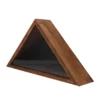 Triangle Wooden Flag Case Flag Storage Box Wood Protective Cover Included Patriotic Decor Triangle Flag Holder Folded 5