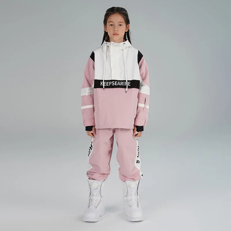 Winter New Children Ski Suit Boys Outdoor Ski Set Warm Girls Snowboard Kids Windproof Waterproof Jacket Overalls Clothing
