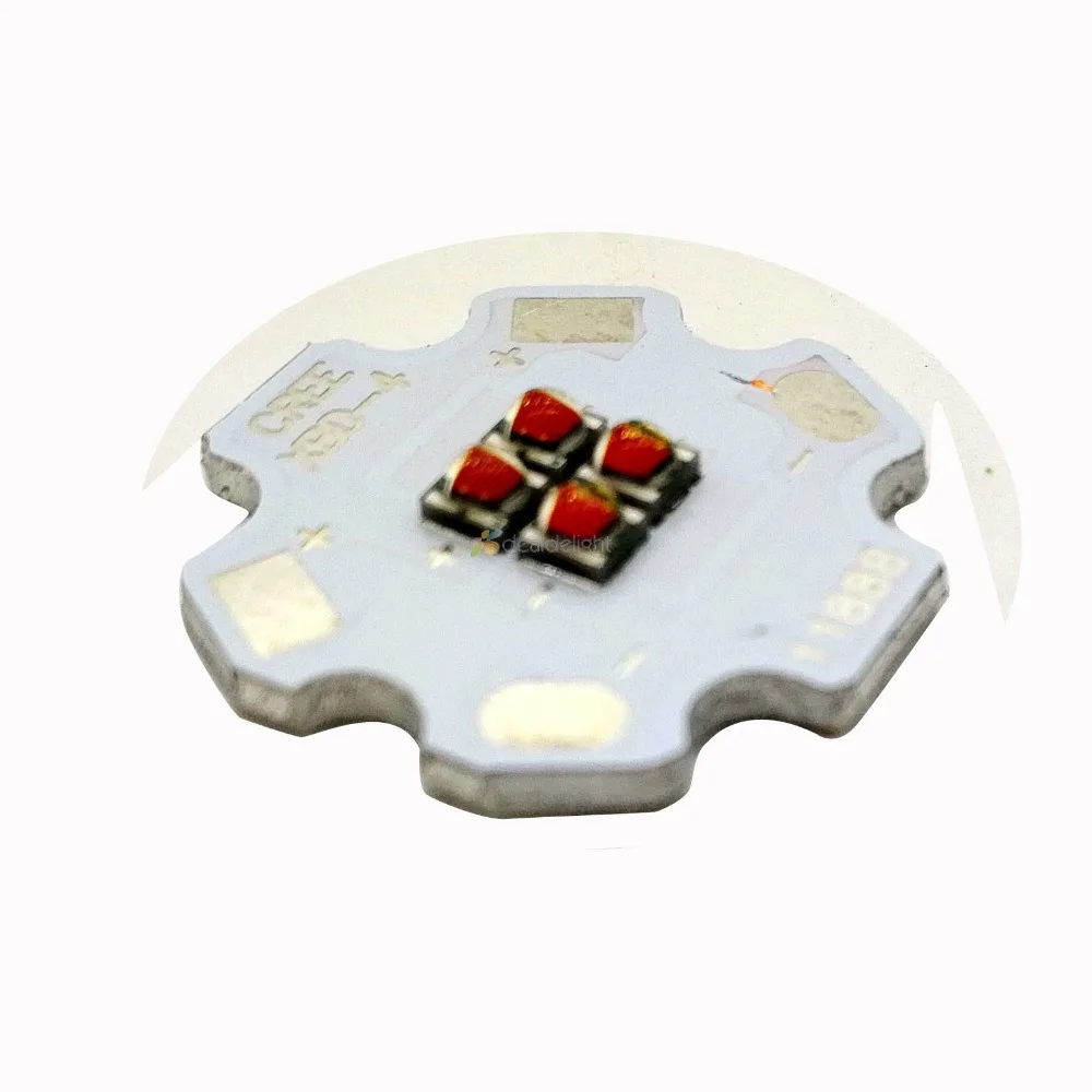 XBD 4 칩 LED 4 개, XB-D 12V 레드 블루 그린 쿨 화이트 웜 화이트 뉴트럴 화이트 12W 고출력 LED 이미터, 20mm 스타 PCB, 5 개
