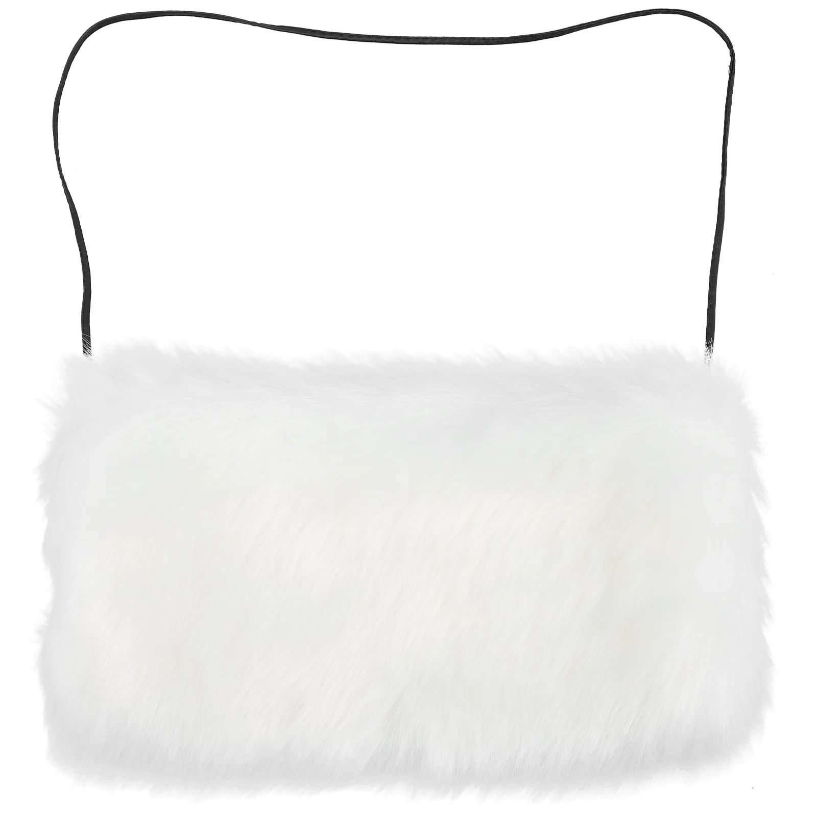 

Bottle Warmer Hand Warm Cushion Warmer Hand Muff Artificial Fur Warmer Pouch With Rope Hand Warmer For Winter 34X21CM