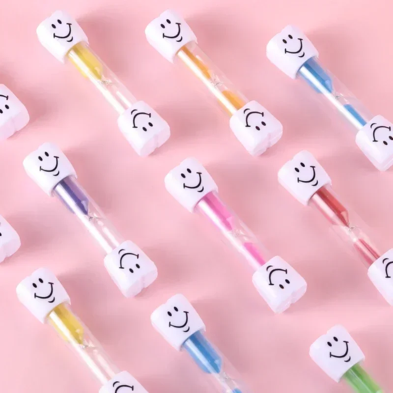 3 Minute Smiling Face Tooth Brushing Hourglass Sand Timer Sand Clock Desktop Ornament Watch Kids Gift Home Decoration sand timer liquid hourglass timer colored hourglass