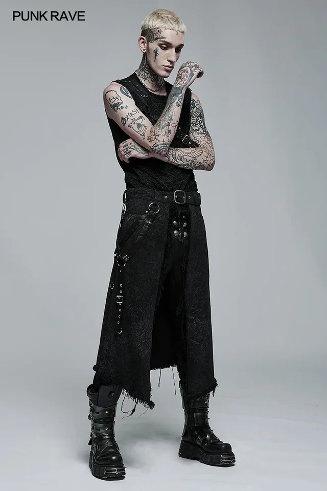 あおばくん着用　minus(-) leather utlity kilt Amazon.co.jp: Men's Scottish Utility Quilt Vintage Gothic