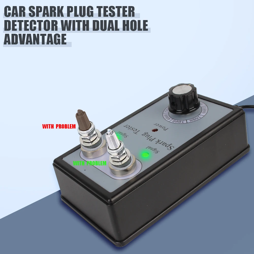 Dual Hole Tester Ignition System Tester Automotive Coil Detector Car