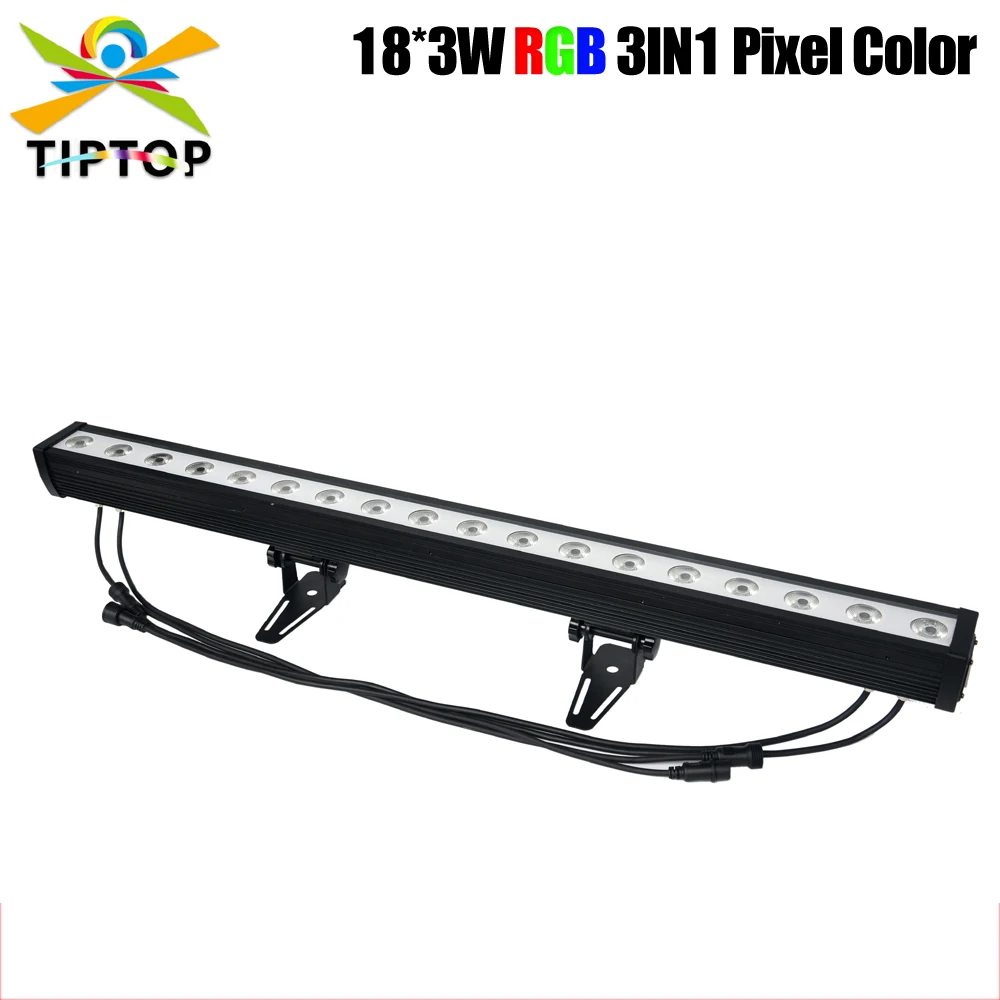 

Яркий светодиодный RGB светильник, 18x3 Вт, 3 в 1, 100 см