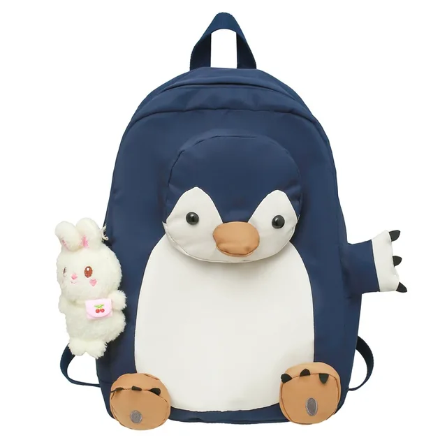 Niedliche Cartoon Pinguin Nylon Frauen Rucksack weibliche Reisetasche  Rucksäcke Schult asche für Teenager-Mädchen Bücher tasche Mochila Bücher  tasche - AliExpress