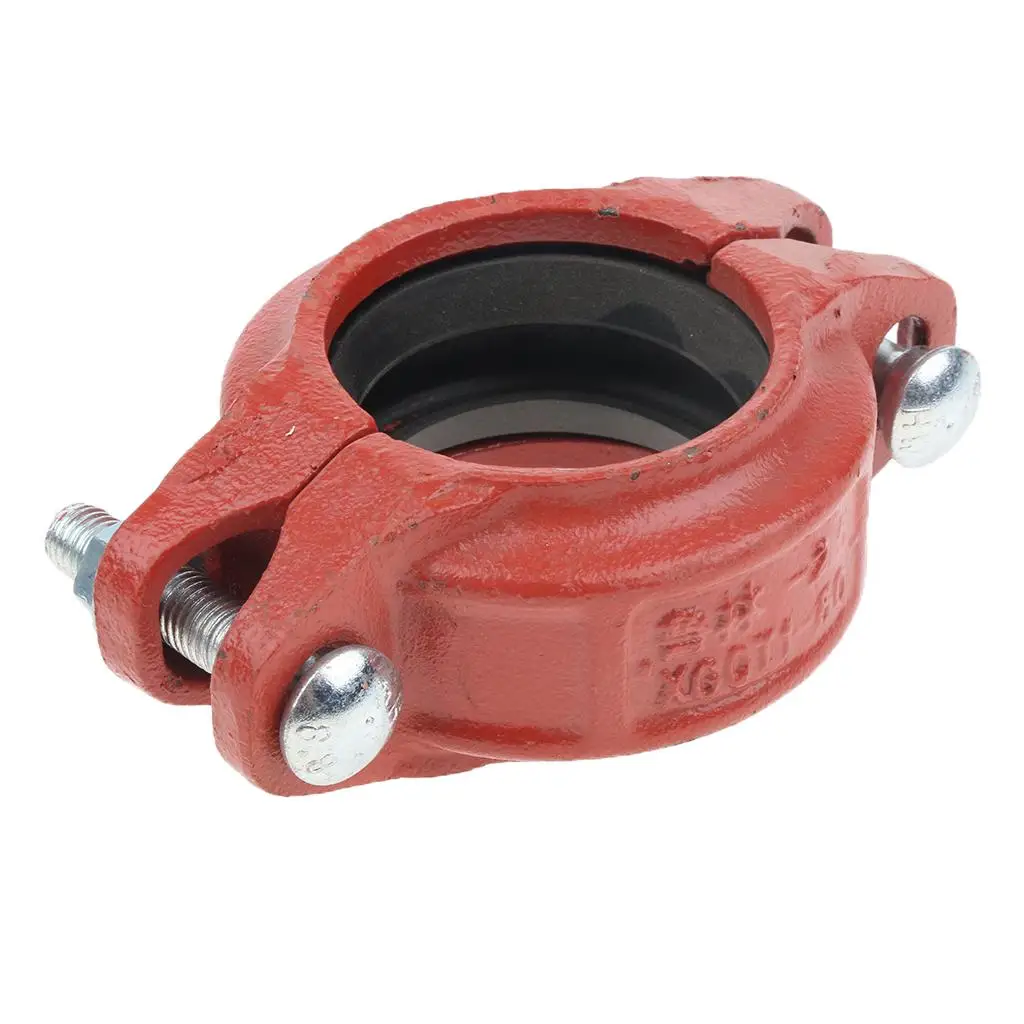 Rigid Fire Sprinkler Grooved Couplings Clamps Connector 60-165mm 8 Size