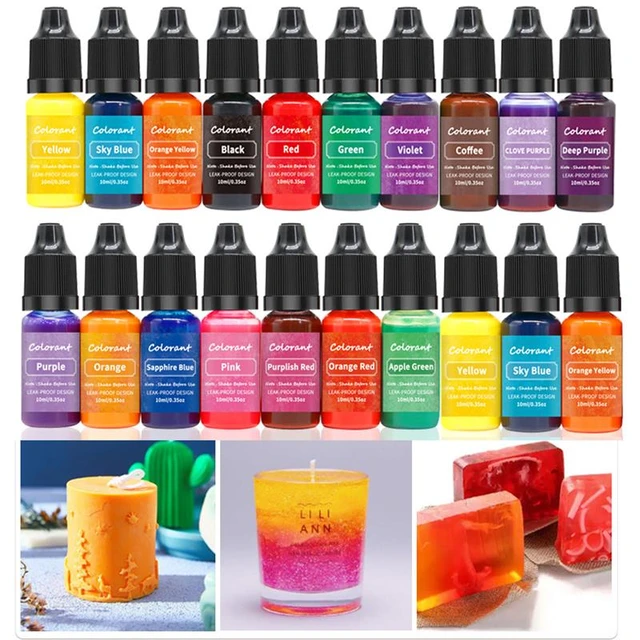 10ml Candle Soap Pigment Liquid Colorant for DIY Aromatherapy Candle Resin Coloring  Dye Handmade Crafts Jewelry Making Supplies