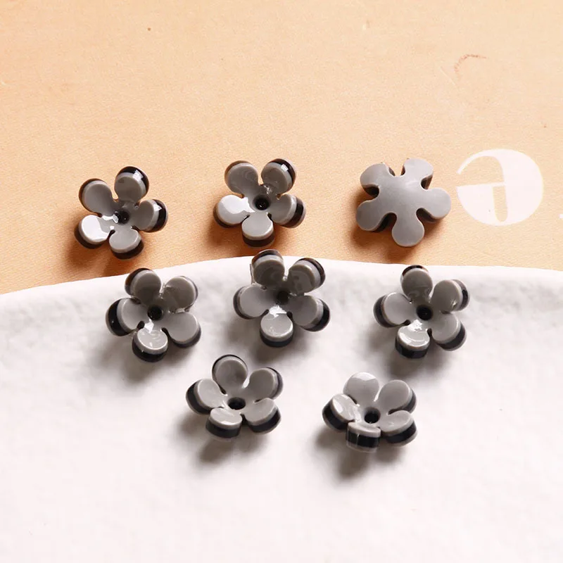 

5 шт. нишевые цветные блокирующие Индивидуальные Акриловые пятилепестковые маленькие цветы «сделай сам» Серьги головные уборы ожерелья искусственная смола