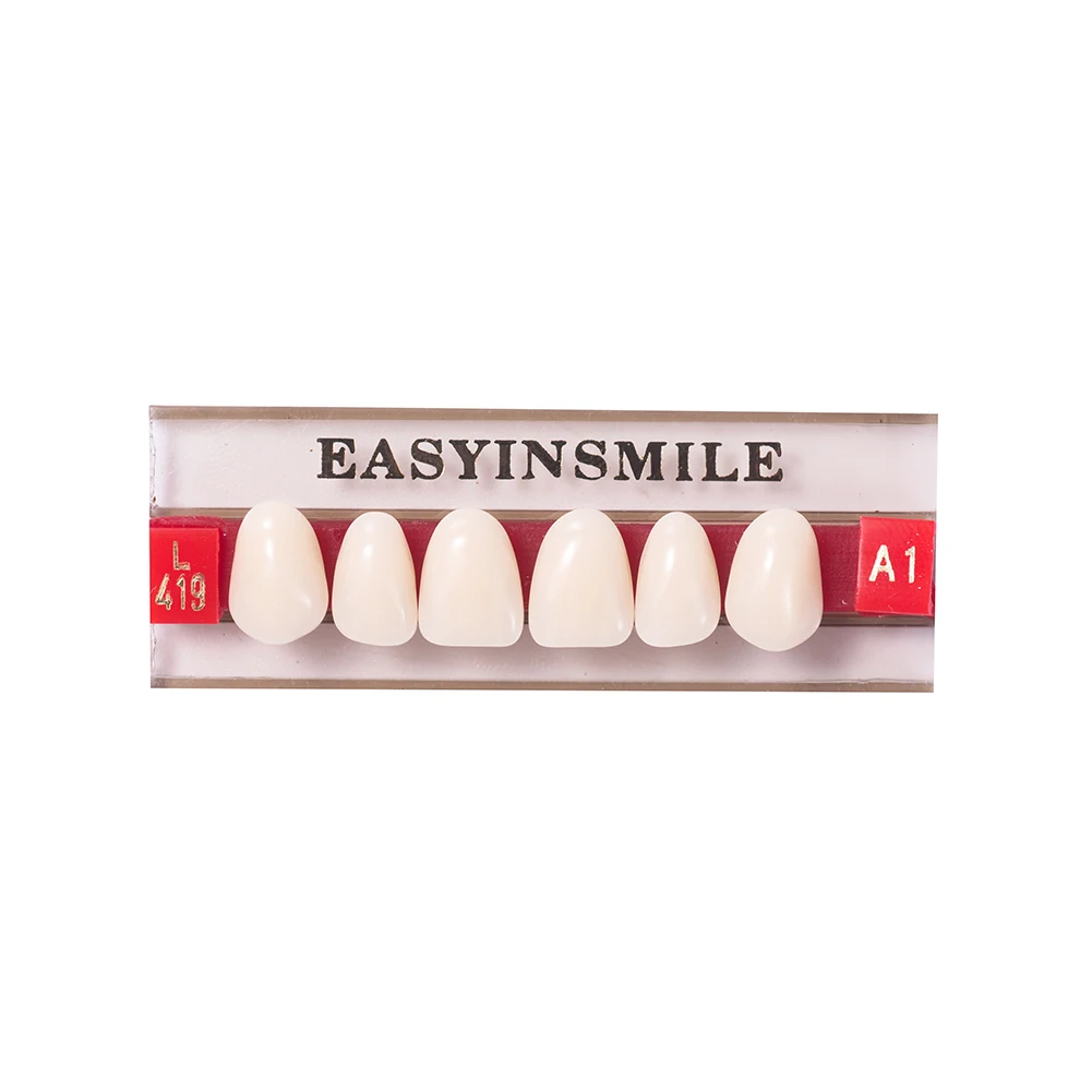 16/12 Sets/ Box Dental Denture Teeth Upper Anterior Lower Dentier Teeth A1 A2 A3 Synthetic Polymer Dental Education teeth Model 2