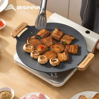 BISINNA 34CM Non-Stick BBQ Grill Pan 1
