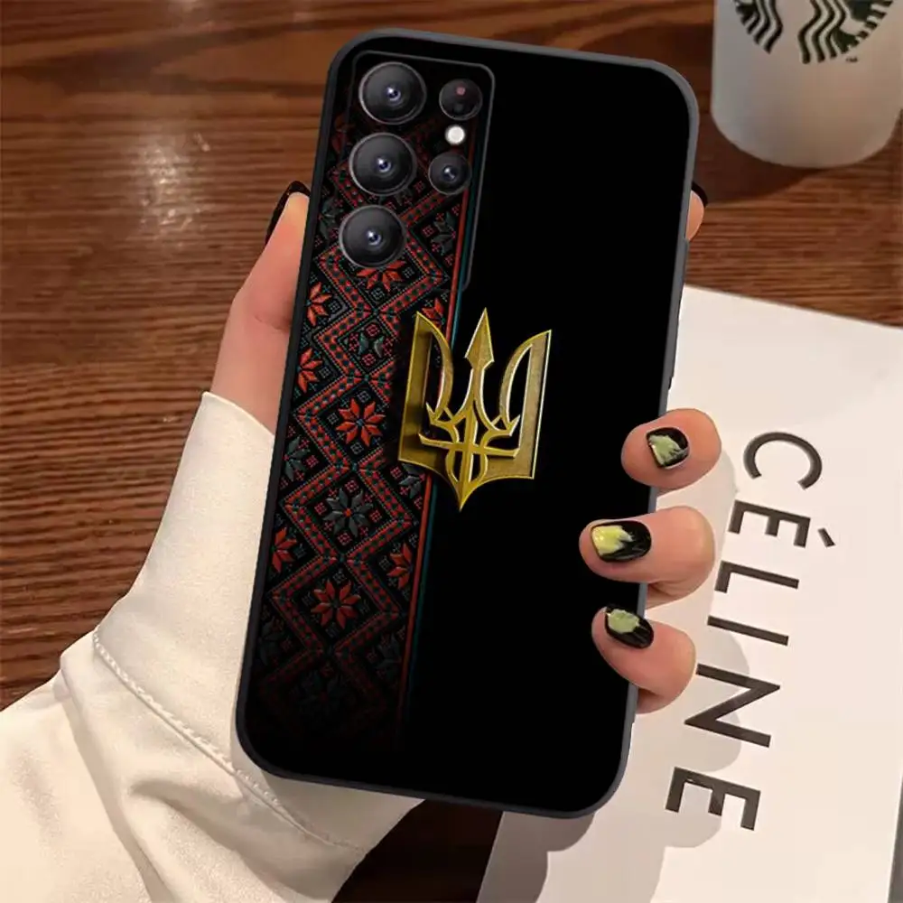 Ukrainian Flag & Girl Design TPU Soft Phone Case Cover