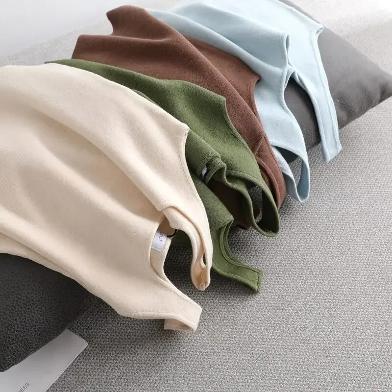 Fashion Deep Square Collar Vests Summer New Fashion Sexy Women's Crop Tops Sling Vest Camis