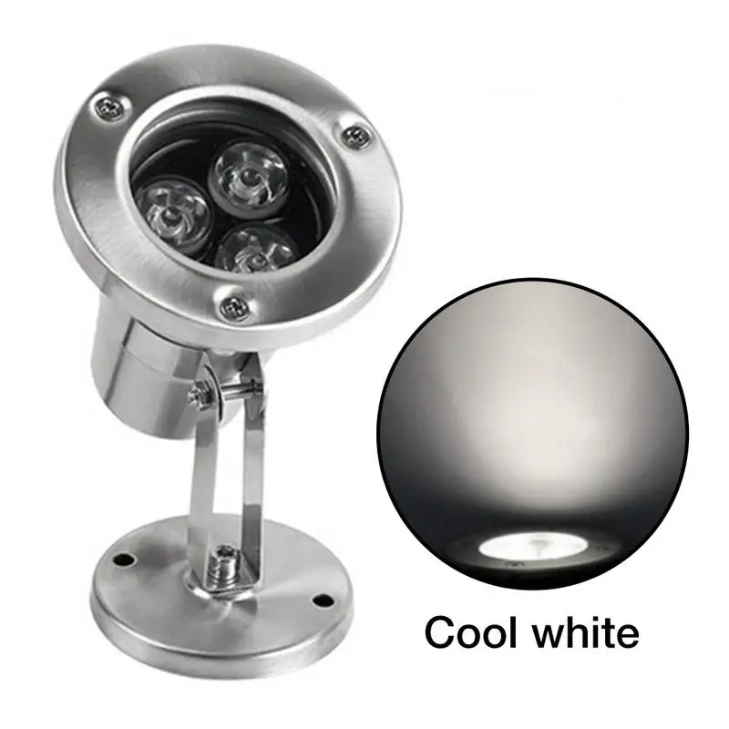 

US FR ES IN STOCK 12V LED Underwater Light RGB Waterproof Anti-corrosion Floodlight Lamp For Fountain Aquarium Swimming Pool