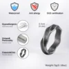 Bagues en acier inoxydable pour hommes et garçons, bague simple pour couples, bijoux vintage, cadeaux punk