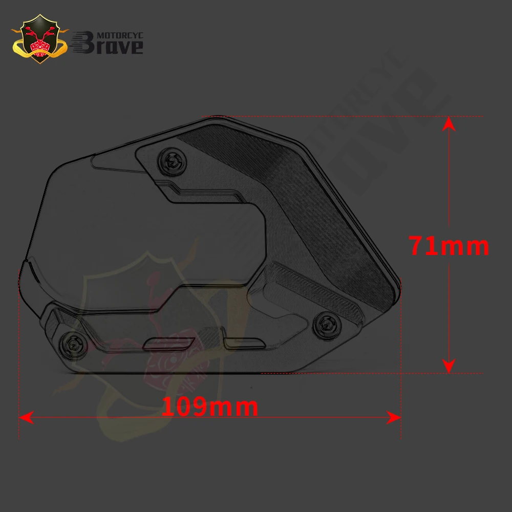 R1250GS Adv For BMW R 1250 GS Adventure 2018 2022 Motorcycle Kickstand Side Stand Enlarger Extension Plate R1250GSA R1250 GSA HP