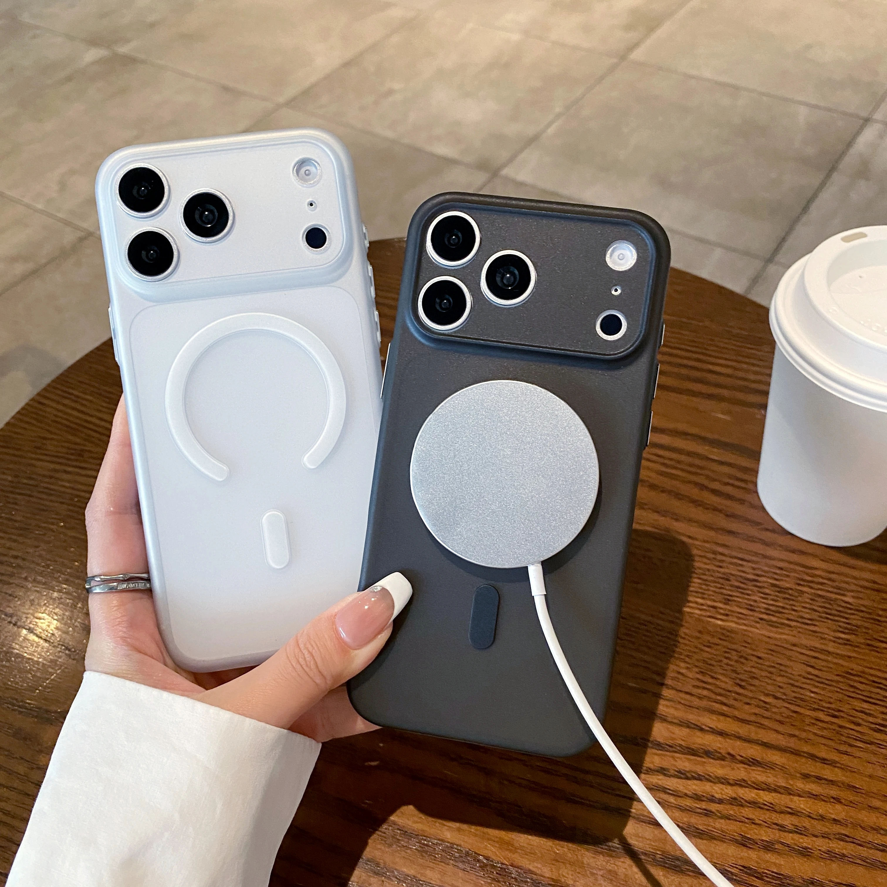 Sleek Magnetic Matte Translucent Phone Case