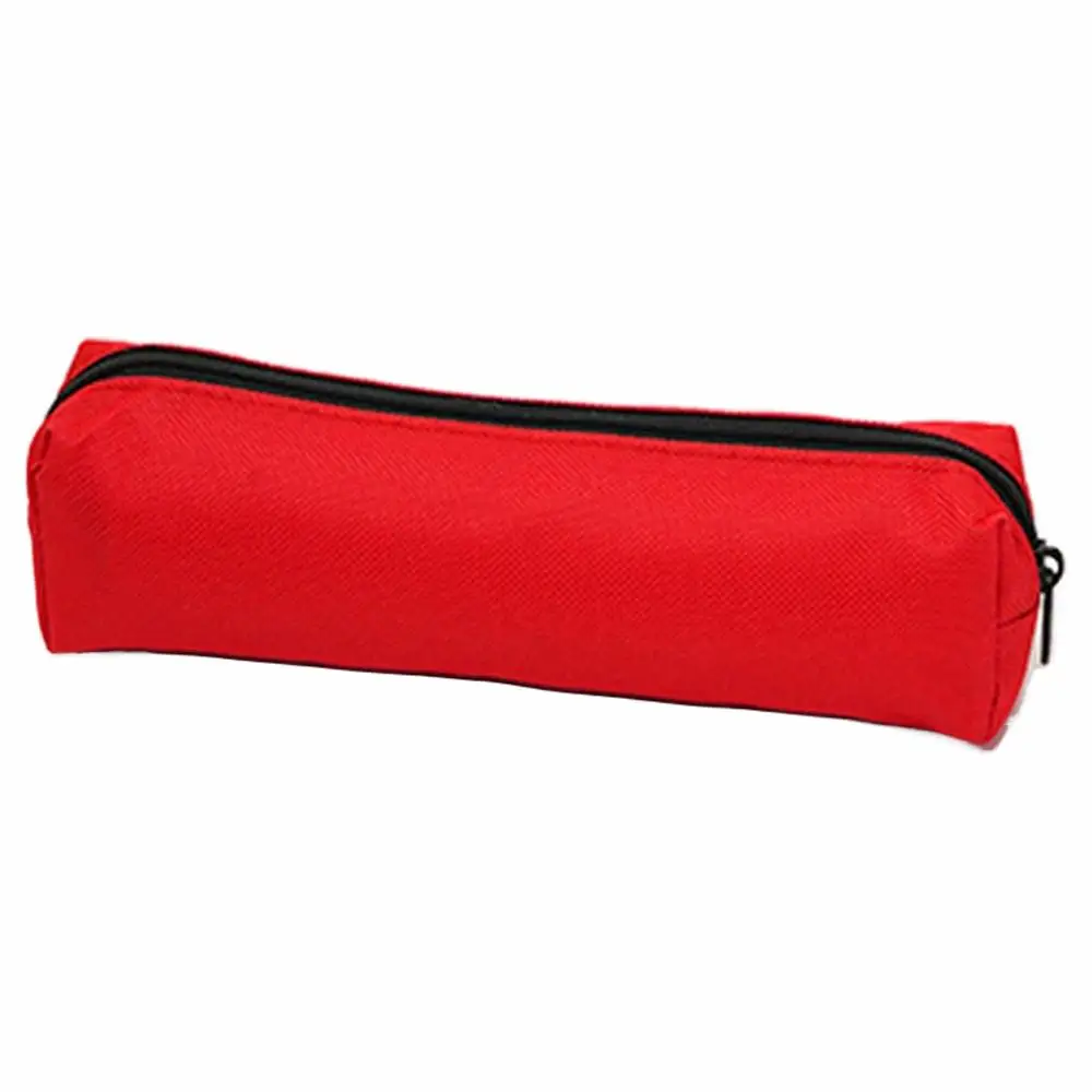 Solid Color Portable Pencil Case and Stationery Organizer