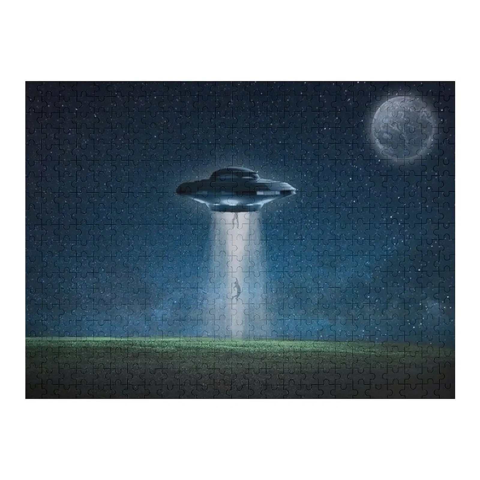 

UFO Alien Human Abduction Extraterrestrial Ancient Astronaut Theorists Jigsaw Puzzle Jigsaw For Kids Wooden Adults Puzzle